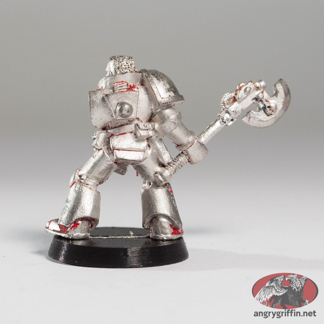 Metal Space Marine Veteran Sergeant with Bionic Eye 70081 2 – Angry Griffin