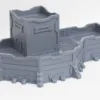 Vallum Pattern Bastion - STL for 3D printing - Modular Wargaming Terrain, Warhammer 40K 30K Etc. - Image 2