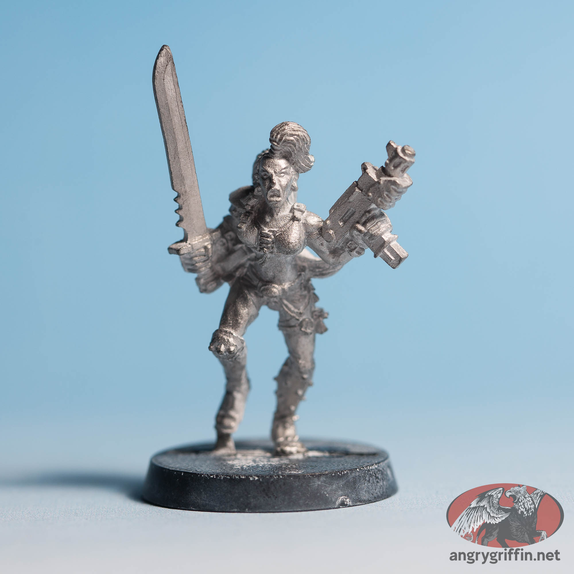Escher with Autopistol and Sword
