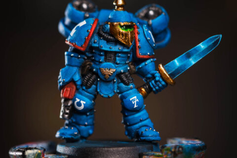 Space Marine in Mark 2 Crusade Suit 2