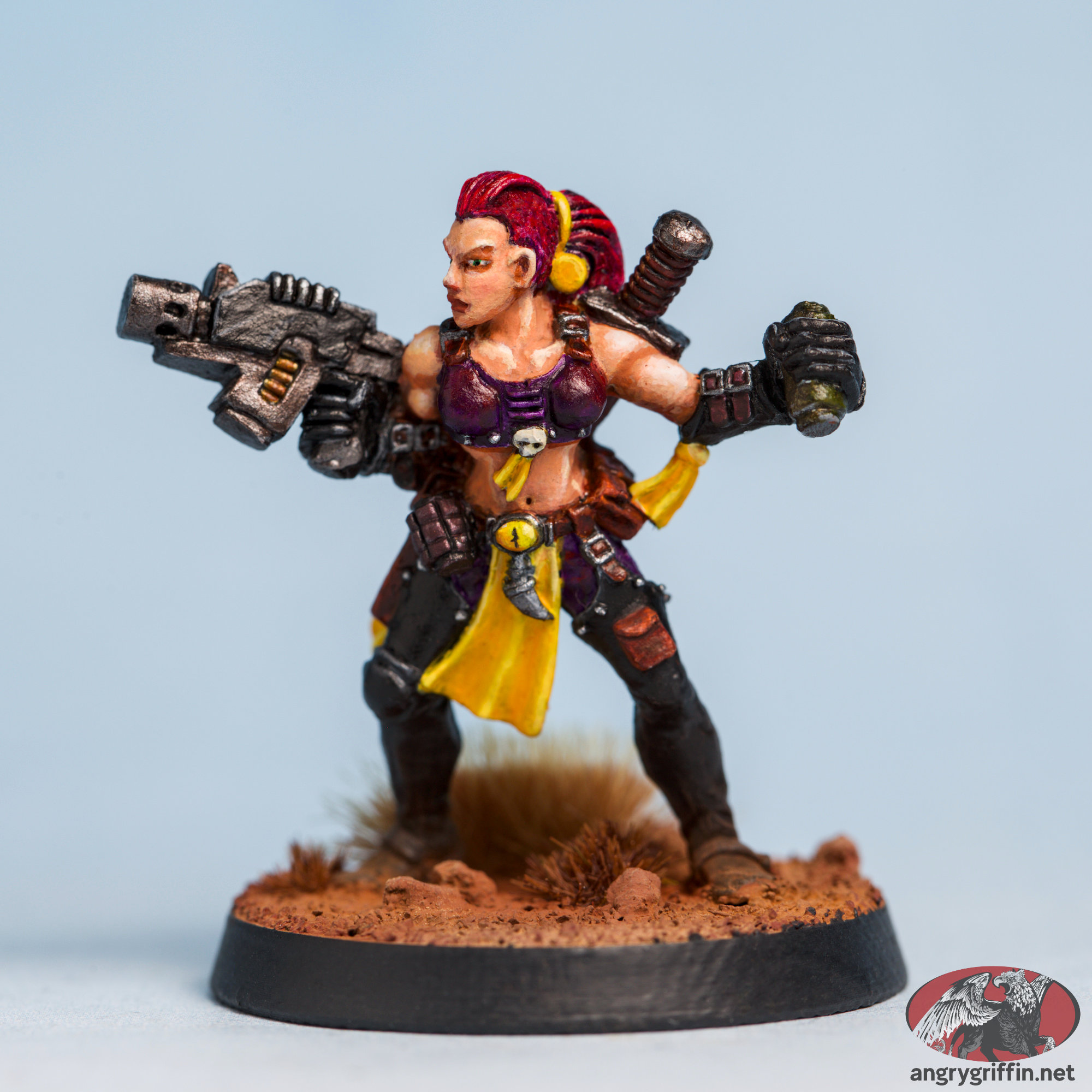 Escher with Bolt Pistol and Grenade