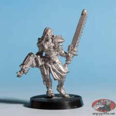Escher with Auto Pistol and Chainsword