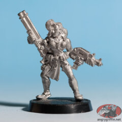 Escher with Shotgun and Auto Pistol