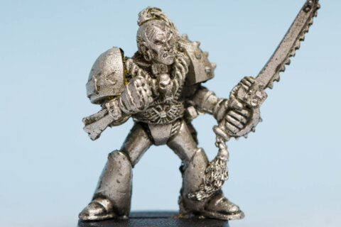 Leman Russ with Freki and Geri
