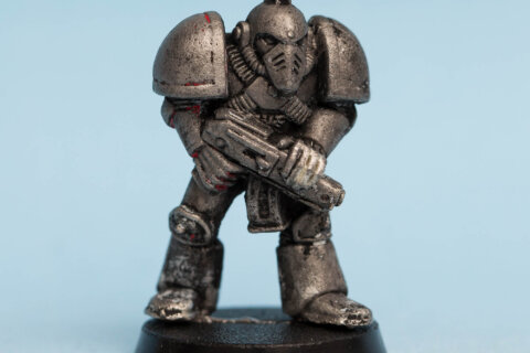 Space Marine in Mark 4 Imperial Maximus Suit