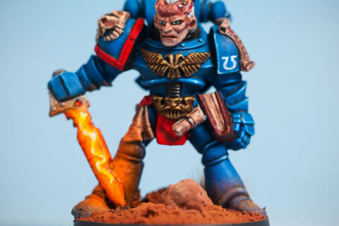 Space Marine Librarian with Force Sword and Book