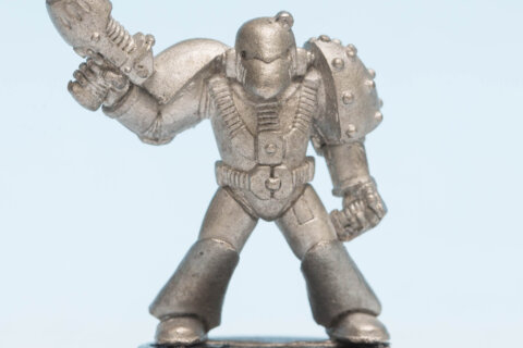 Space Marine in Mk6 Armour with Chainsword 2