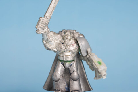 Space Marine Bike Sergeant with Power Sword