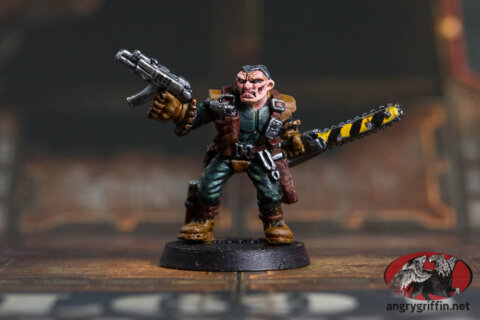 Chainsaw Warrior with Chainsaw and Blaster