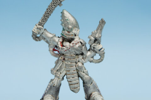 Eldar Dark Reaper Exarch with Web of Skulls