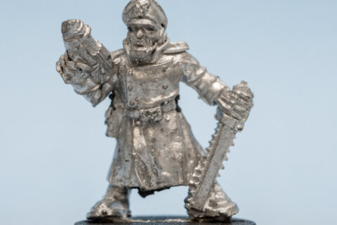 Commissar with Las-Pistol and Chainsword 03