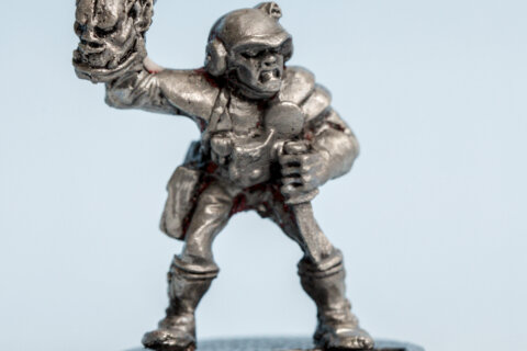 Tpr Jones with Ork Head