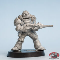 Space Marine Scout With Shuriken Catapult and Bionic Eye