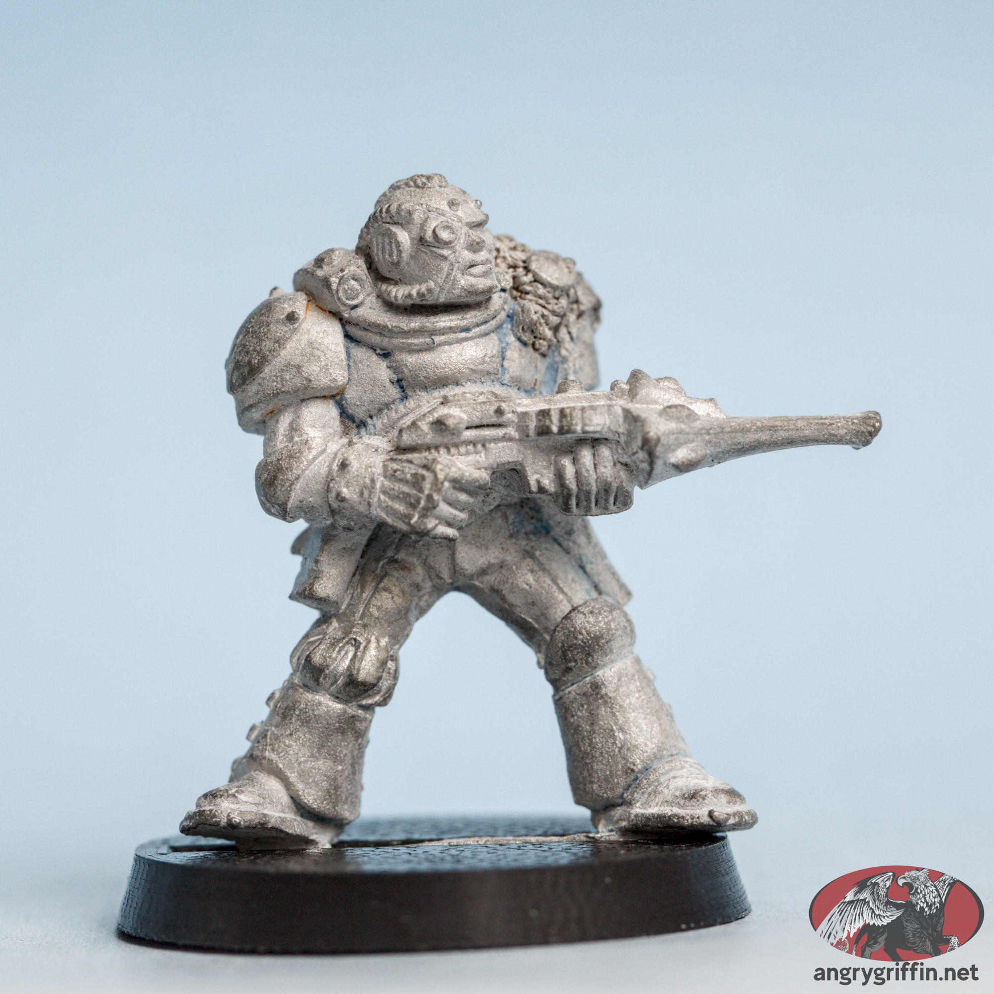 Space Marine Scout With Shuriken Catapult and Bionic Eye