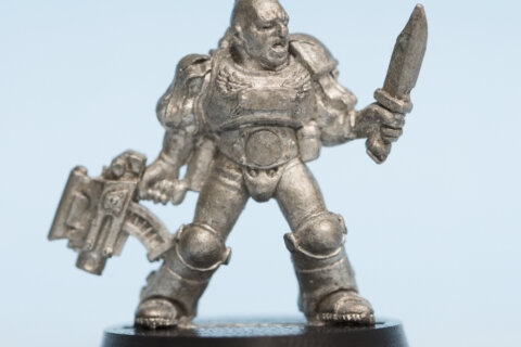 Space Marine Scout With Bolt Pistol and Combat Knife 5