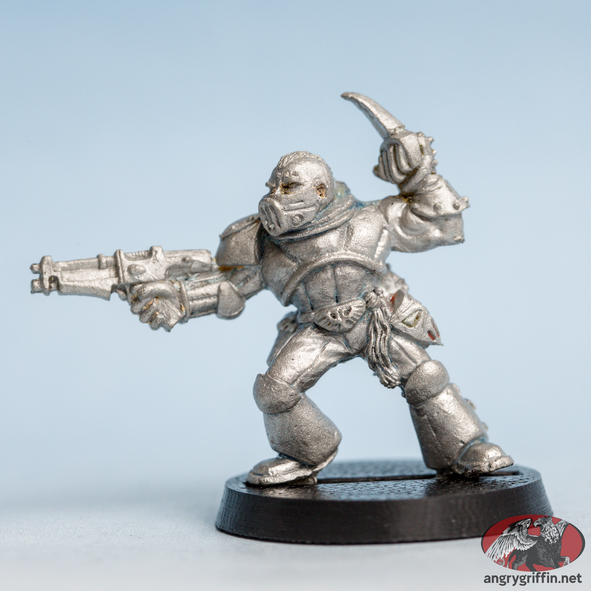 Space Marine Scout With Las Gun and Punch Dagger