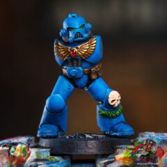 Space Marine in Mark 7 Armour 3