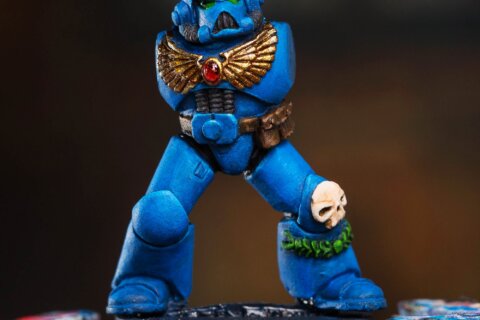 Space Marine in Mark 7 Armour 3