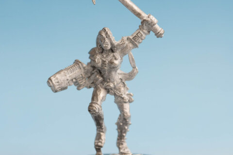 Escher with Plasma Pistol and Club