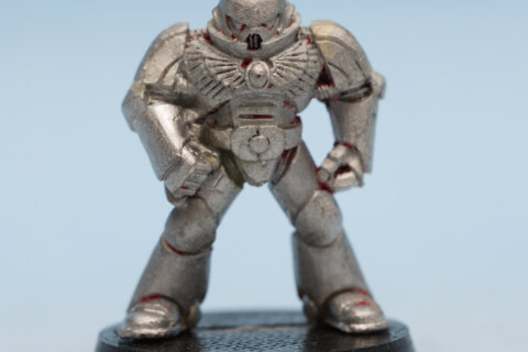 Space Marine in Mk8 Errant Armour 2