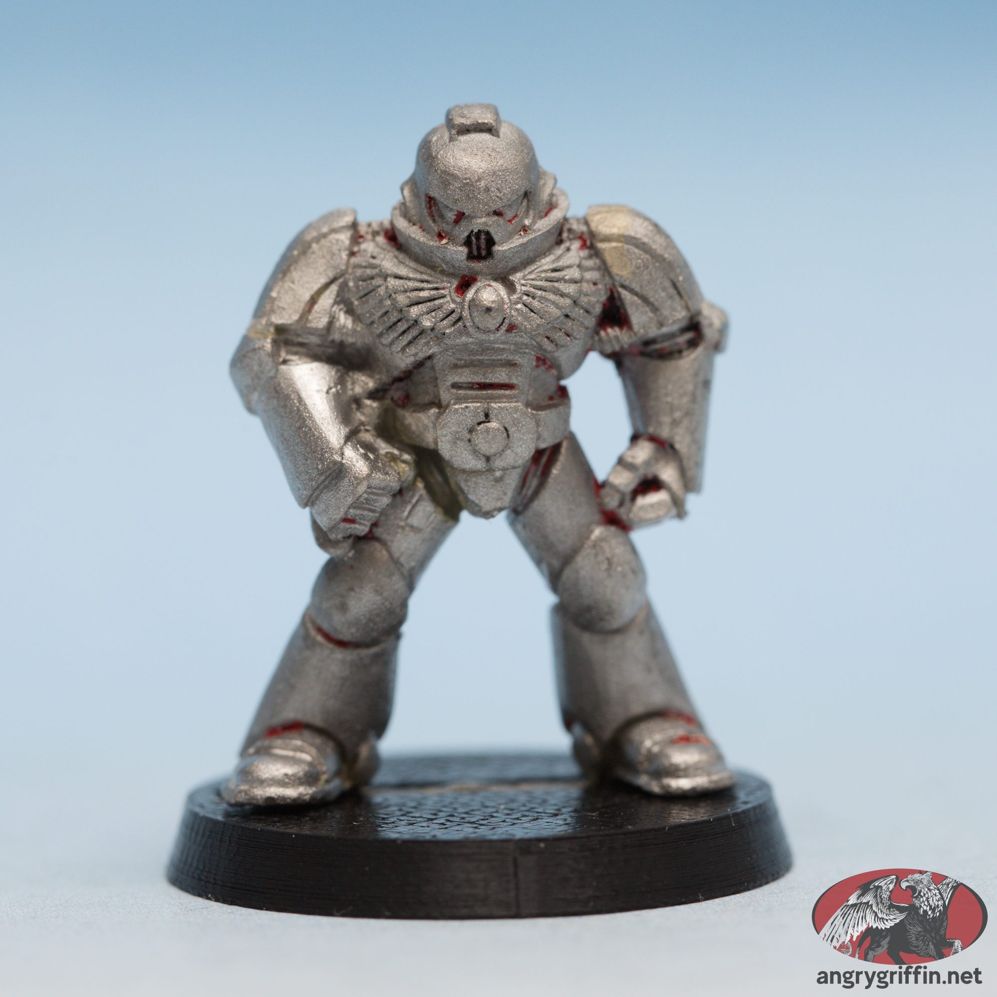 Space Marine in Mk8 Errant Armour 2