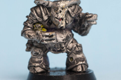 Chaos Heavy Weapon Renegade with Horns (Nurgle)