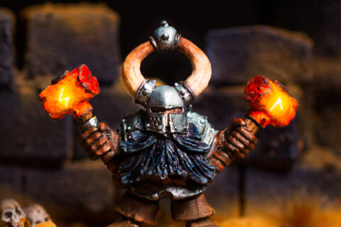 Chaos Dwarf with Two Hammers