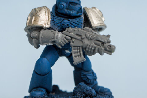 Space Marine in Mark 7 Armour 4