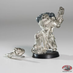 Space Marine Veteran with Power Sword and Plasma Pistol